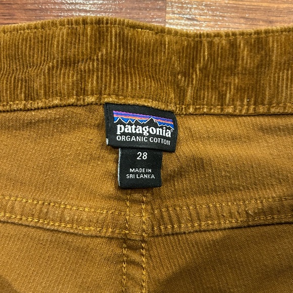 Patagonia Corduroy Bence Brown Pants Women Organic Cotton Low Rise Size 28 - Picture 4 of 8